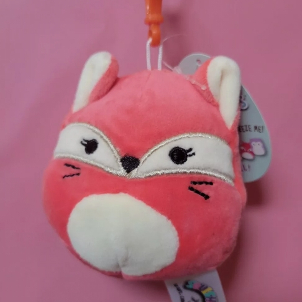 3.5" Fifi the Fox Clip NWT HTF Squishmallow Keychain